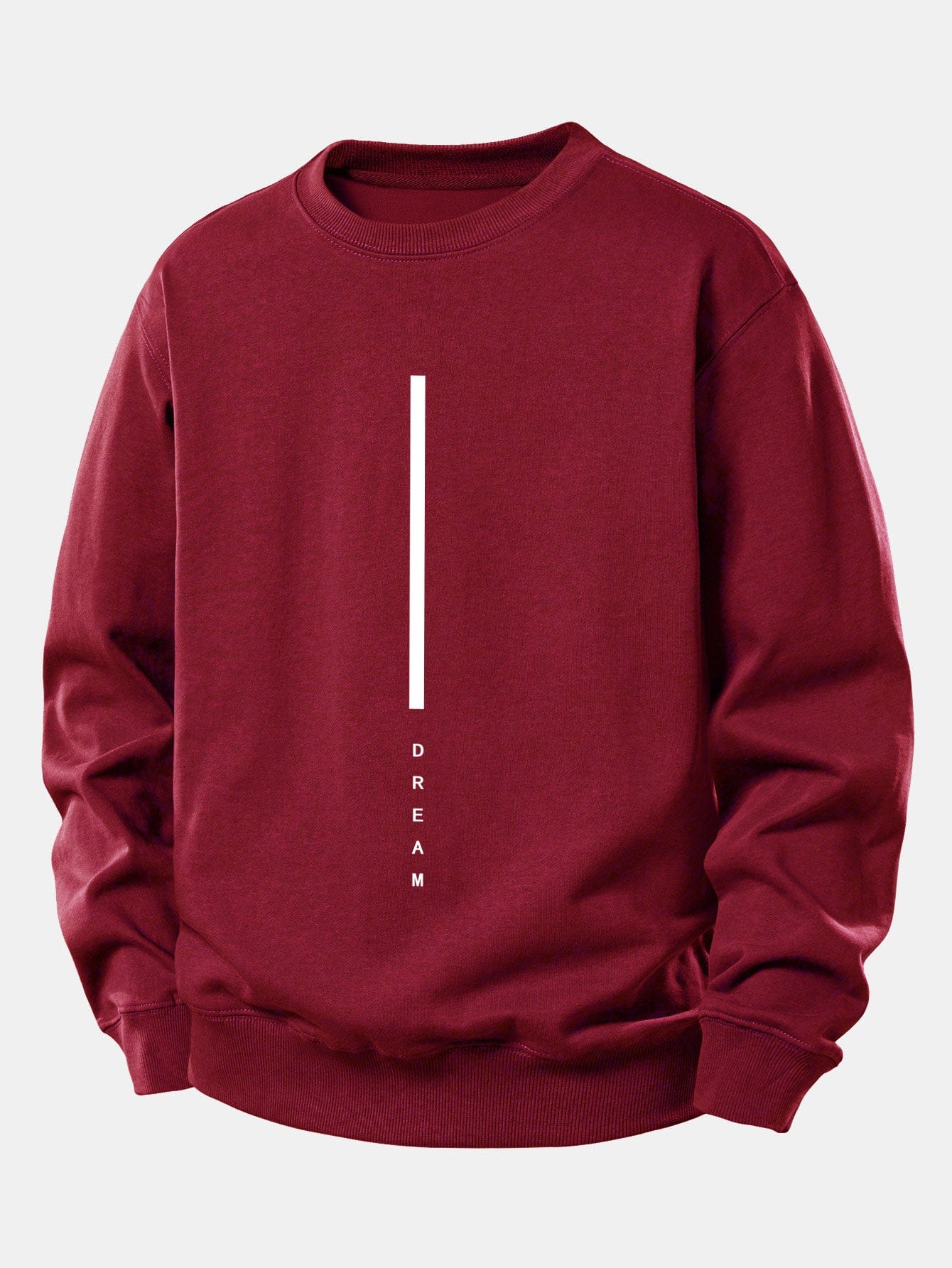 Velira Sweatshirts Raudonmedžio / XS Svajonių Dryžuotas Spausdinimas Laisvas Fit Palaidinukė