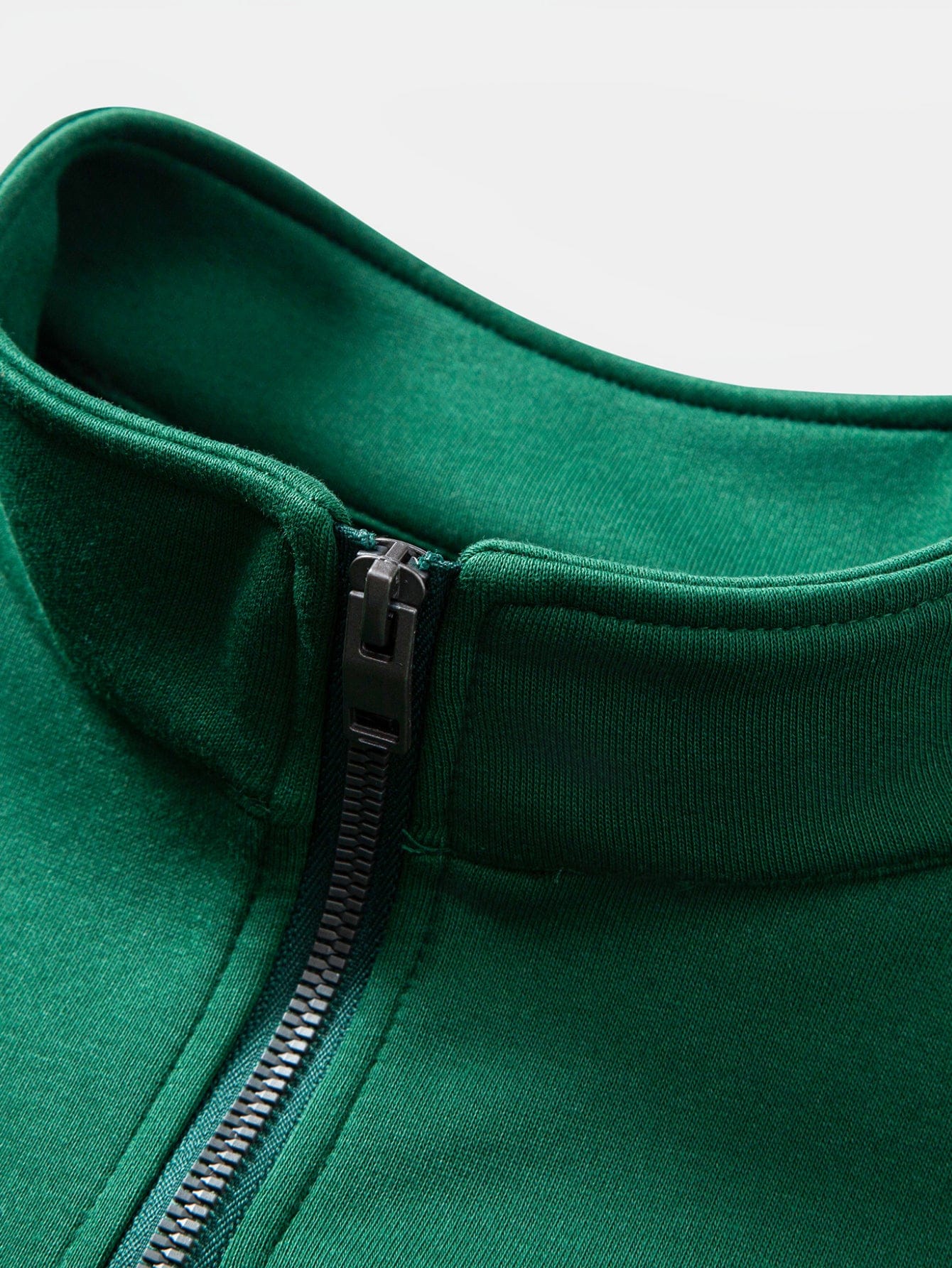 Velira Sweatshirts Relaksuotas amerikietiškos vėliavos spausdinimo ketvirčio užtrauktuko džemperis