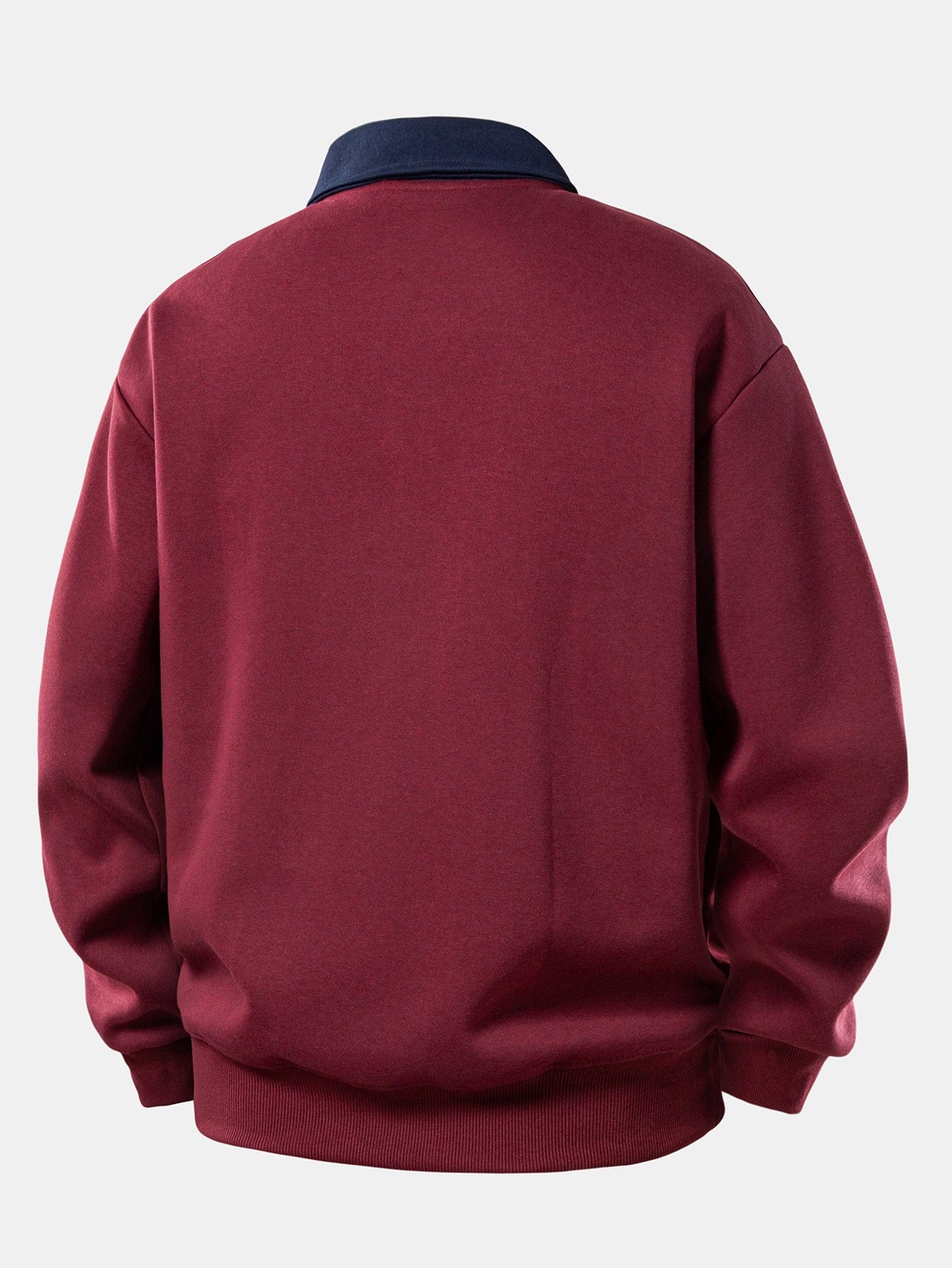 Velira Sweatshirts Relaksuotas Fit Kontrasto Polo Džemperis