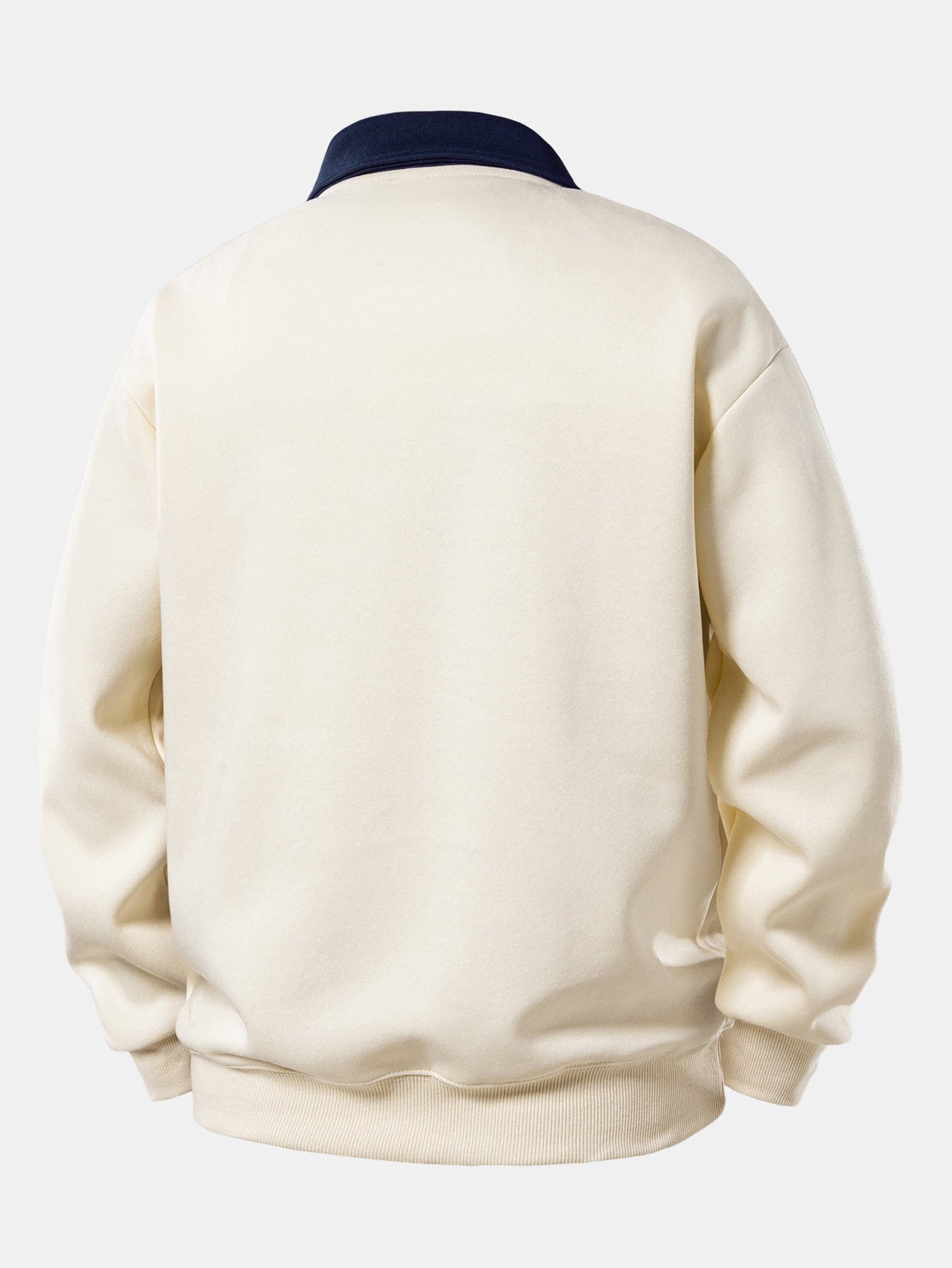 Velira Sweatshirts Relaksuotas Fit Kontrasto Polo Džemperis