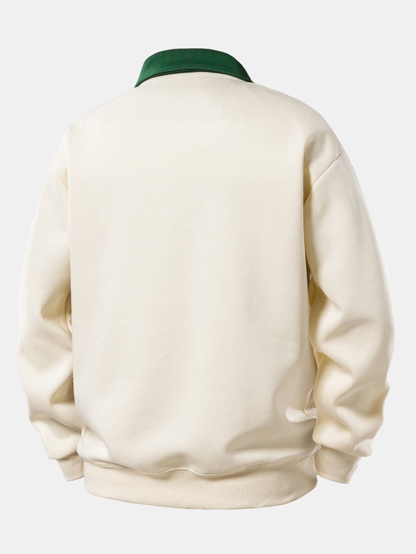 Velira Sweatshirts Relaksuotas Fit Kontrasto Polo Džemperis
