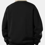 Velira Sweatshirts Relaksuotas Fit Kontrasto Polo Džemperis