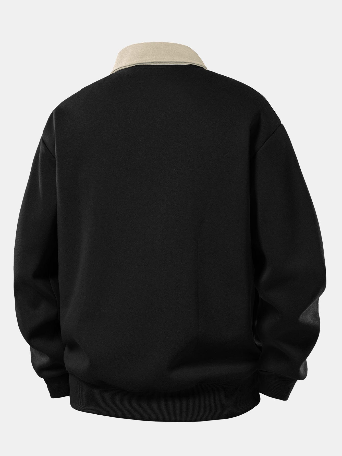 Velira Sweatshirts Relaksuotas Fit Kontrasto Polo Džemperis
