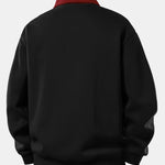 Velira Sweatshirts Relaksuotas Fit Kontrasto Polo Džemperis