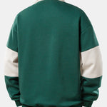 Velira Sweatshirts Relaksuotas Los Andželo spausdinimo spalvų blokas polo apykaklės džemperis