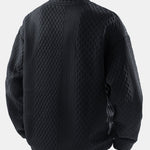 Velira Sweatshirts Relax Fit Geometrinis Žakardo Crew Neck Megztinis