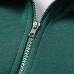 Velira Sweatshirts Relax Fit Kontrasto Užtrauktuko Polo Megztinis