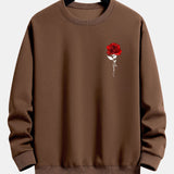 Velira Sweatshirts Rožių Rašto Laisvas Fit Megztinis
