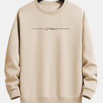 Velira Sweatshirts ruda / S Sloganas Spausdinti Laisvas Fit Megztinis