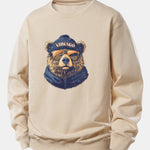 Velira Sweatshirts Ruda / XS Čikagos Akiniai nuo saulės Lokio Spauda Laisvas Fit Megztinis