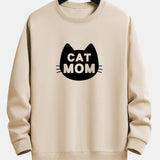 Velira Sweatshirts ruda / XS Katės Mamos Spauda Laisvas Fit Palaidinukė
