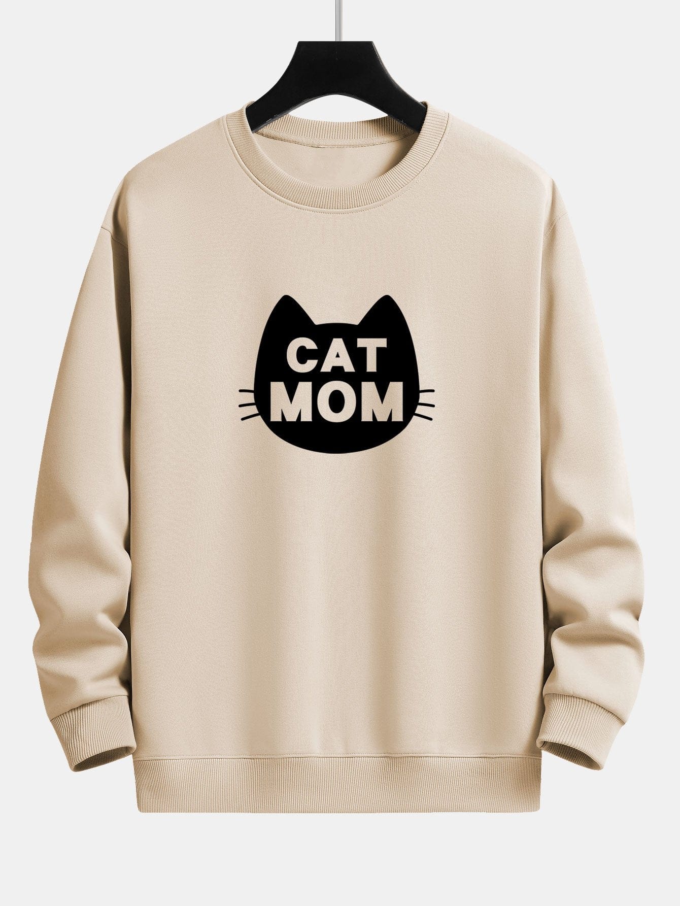 Velira Sweatshirts ruda / XS Katės Mamos Spauda Laisvas Fit Palaidinukė