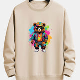 Velira Sweatshirts ruda / XS Spalvingo Lokio Spauda Atsipalaidavęs Palaidinukas