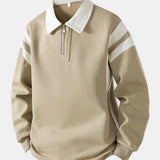 Velira Sweatshirts ruda / XS Spalvotas Bloko Užtrauktuko Polo Džemperis