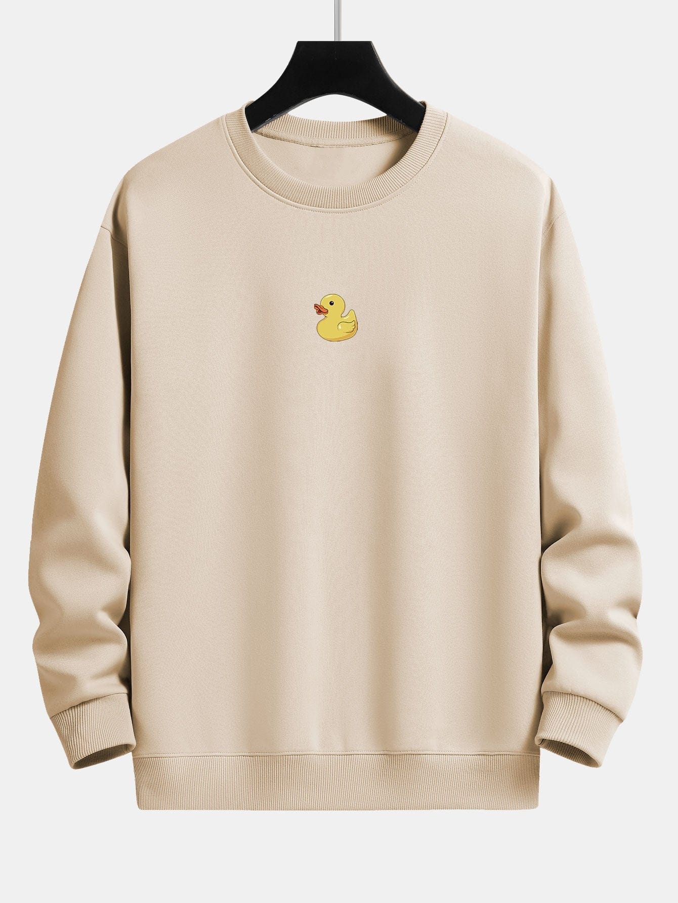 Velira Sweatshirts rusva / S Maža Geltona Anties Spauda Laisva Fit Kapišonas