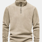 Velira Sweatshirts rusva / S Poliarinio Fleece Ketvirčio Užtrauktuko Megztinis