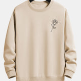 Velira Sweatshirts rusva / S Rožių Rašto Atsipalaidavęs Palaidinukas