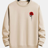Velira Sweatshirts rusva / S Rožių Rašto Laisvas Fit Megztinis