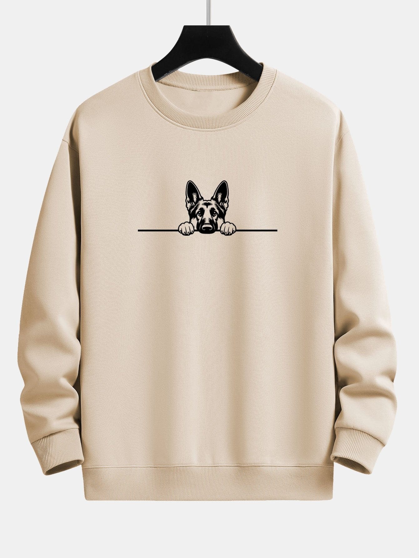 Velira Sweatshirts rusva / S Žiūrintis Vokiečių Aviganis Spauda Laisvas Pritaikymas Palaidinė