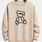 Velira Sweatshirts rusva / XS Lino lokio atspaudo laisvas fit džemperis