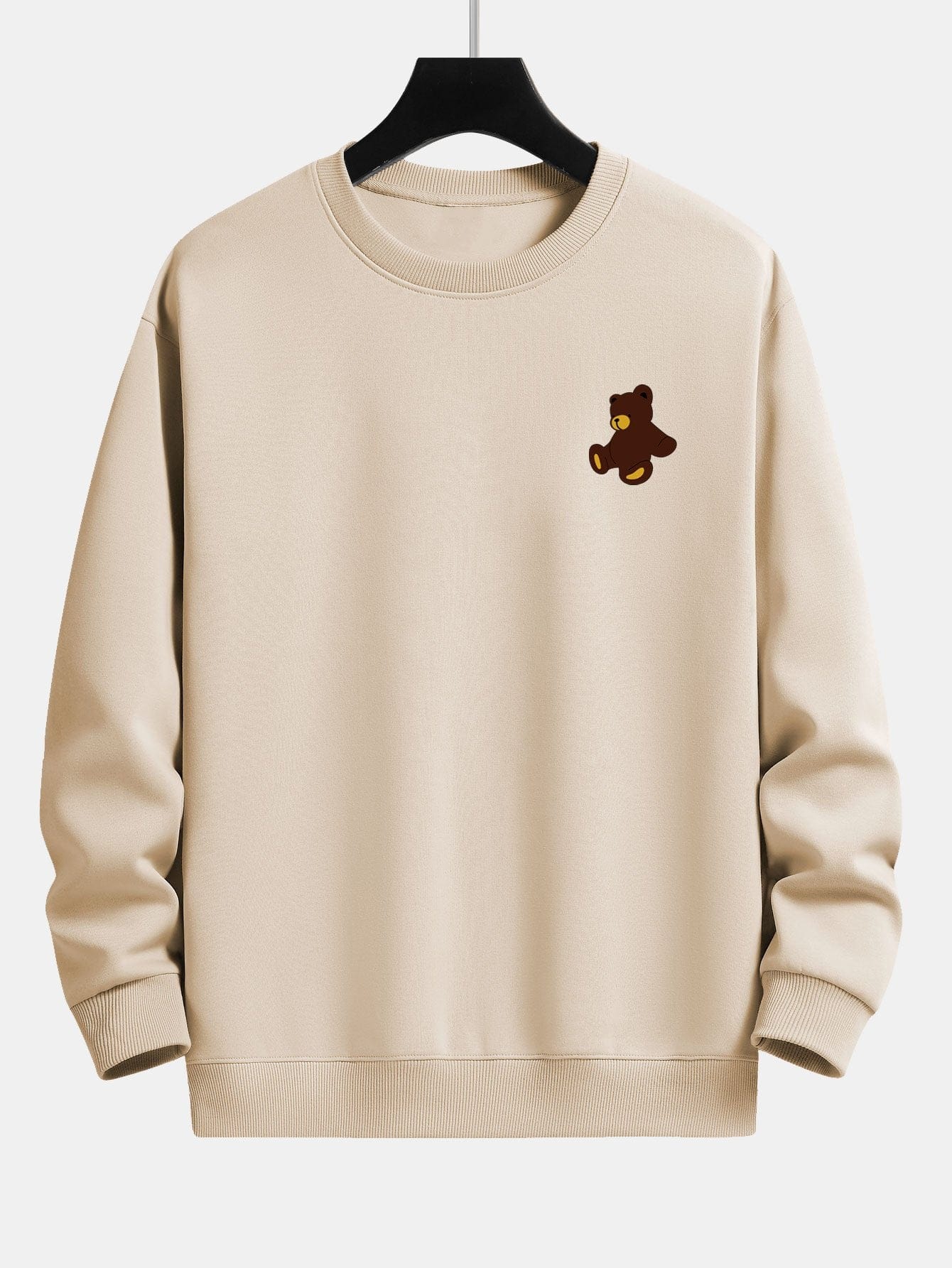 Velira Sweatshirts rusva / XS Meškiuko Spaudas Atsipalaidavęs Džemperis