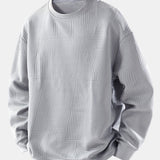 Velira Sweatshirts sidabras / XS Atsipalaidavęs Geometrinis Žakardo Palaidinukas