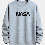 Velira Sweatshirts sidabrinė / S NASA Print Relax Fit Sweatshirt