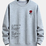 Velira Sweatshirts sidabrinė / S Rožinė šūkio spauda laisvo kirpimo megztinis