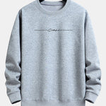 Velira Sweatshirts sidabrinė / S Sloganas Spausdinti Laisvas Fit Megztinis