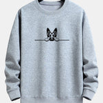 Velira Sweatshirts sidabrinė / S Žiūrintis Vokiečių Aviganis Spauda Laisvas Pritaikymas Palaidinė