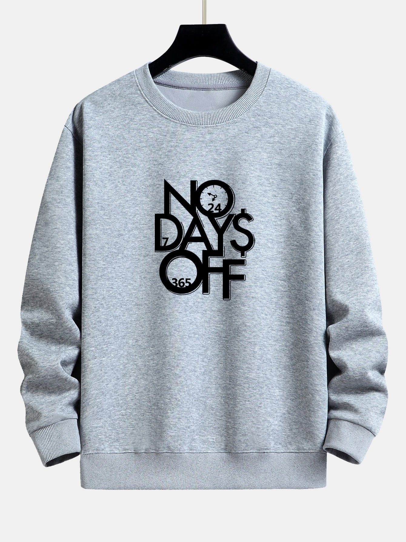Velira Sweatshirts sidabrinė / XS Be poilsio dienų spausdinta laisva fit džemperis
