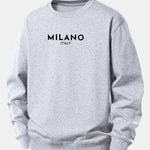 Velira Sweatshirts Sidabrinė / XS Milano spaudinys laisvas megztinis