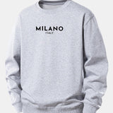 Velira Sweatshirts Sidabrinė / XS Milano spaudinys laisvas megztinis