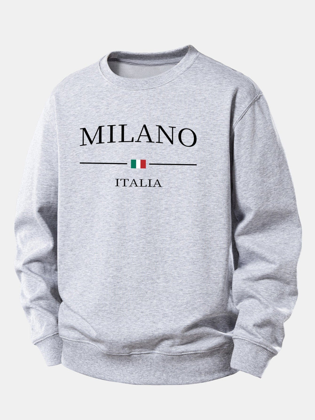 Velira Sweatshirts Sidabrinė / XS Milano Spaudos Laisvas Fit Mikina