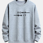 Velira Sweatshirts sidabrinė / XS Nepasiduok! Atsipalaidavęs prigludęs džemperis