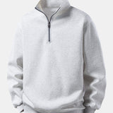 Velira Sweatshirts Sidabrinė / XS Relaksuotas Fit Ketvirčio Užtrauktukas Palaidinė