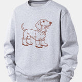 Velira Sweatshirts Sidabrinė / XS Šuo Batai Spaudiniu Laisvalaikio Fit Palaidinukė