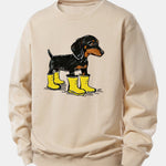 Velira Sweatshirts Smėlinė / XS Batai su takso atspaudu, laisvas kirpimas, džemperis
