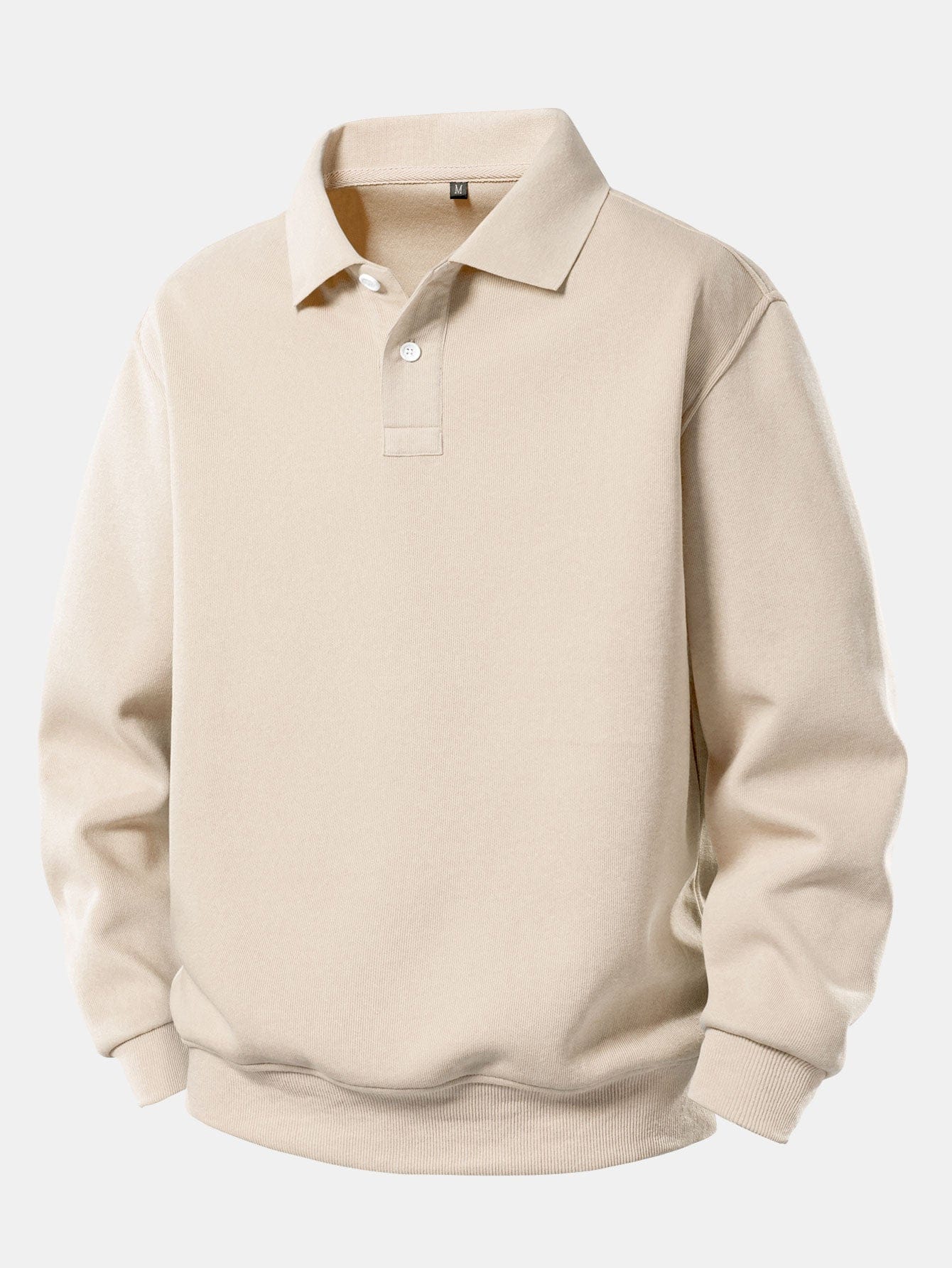 Velira Sweatshirts smėlinė / XS Solidus polo apykaklės megztinis