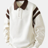 Velira Sweatshirts smėlinė / XS Spalvotas Bloko Užtrauktuko Polo Džemperis