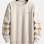 Velira Sweatshirts smėlio / S Raštinė Suede Crew Neck Džemperis
