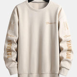 Velira Sweatshirts smėlio / S Raštinė Suede Crew Neck Džemperis