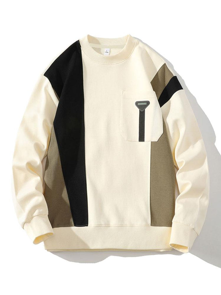 Velira Sweatshirts smėlio / S Spalvų Bloko Palaidinė Su Kišene