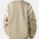Velira Sweatshirts Spalvotas Bloko Užtrauktuko Polo Džemperis
