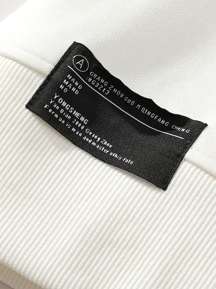 Velira Sweatshirts Spalvų blokas Crewneck megztinis