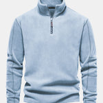 Velira Sweatshirts šviesiai mėlyna / S Poliarinio Fleece Ketvirčio Užtrauktuko Megztinis