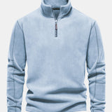Velira Sweatshirts šviesiai mėlyna / S Poliarinio Fleece Ketvirčio Užtrauktuko Megztinis
