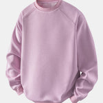 Velira Sweatshirts šviesiai rožinė / S Atsipalaidavęs Waffle Crew Neck Megztinis