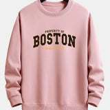 Velira Sweatshirts šviesiai rožinė / S Boston Print Relax Fit Palaidinė