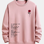 Velira Sweatshirts šviesiai rožinė / S Rožinė šūkio spauda laisvo kirpimo megztinis